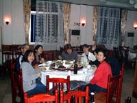 Our first dinner in Xian Du
